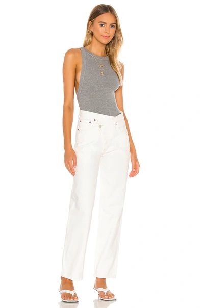 The Line By K Ximeno Sleeveless Stretch-jersey Top In Heather Grey