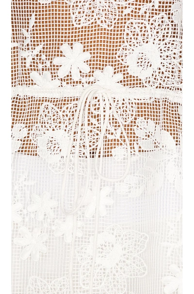 Shop For Love & Lemons Crochet Daisy Crop Top In Ivory