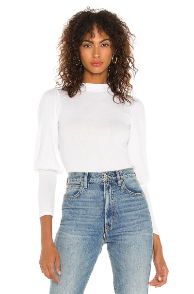 Shop Bobi Lightweight Jersey Top In White