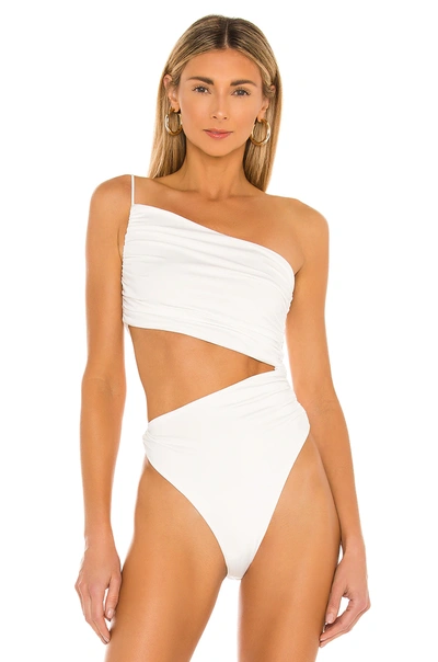Shop Superdown Veronica Cut Out Bodysuit In White