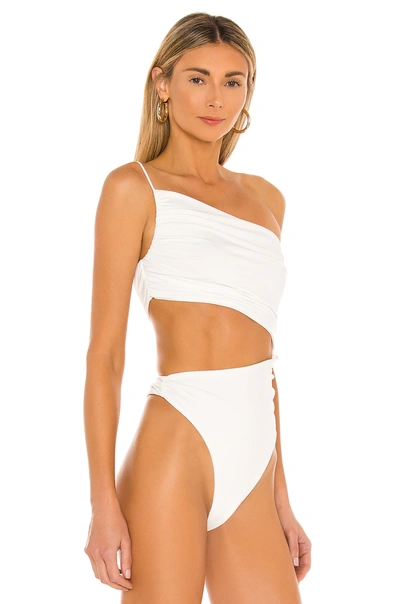 Superdown Veronica Cut Out Bodysuit In White