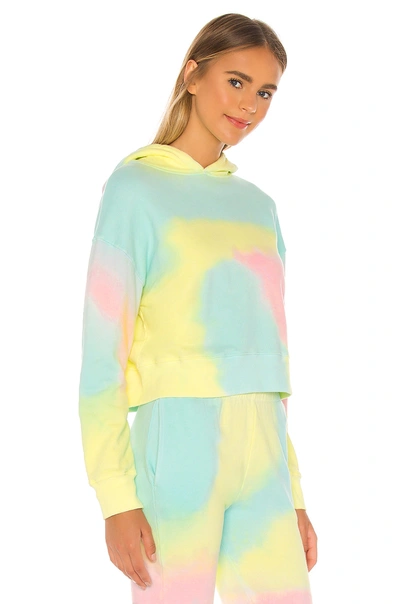 Shop Frankies Bikinis Burl Sweatshirt In Rainbow Tie Dye