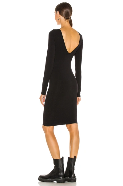 Shop Helmut Lang Open Back Dress In Black