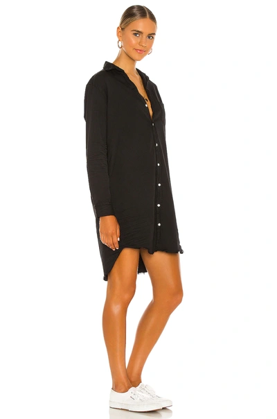 Shop Frank & Eileen Mary Woven Button Up Dress In Blackout