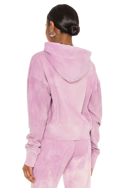 Shop Dannijo Cropped Hoodie In Pink