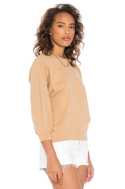 Shop Agolde Thora Sweatshirt In Noodle