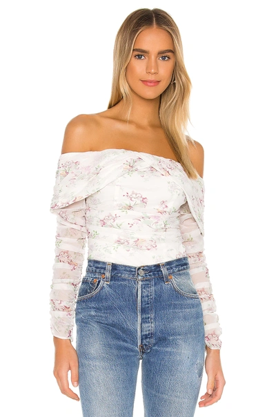 Shop Majorelle The Tiphany Top In Lavender Floral