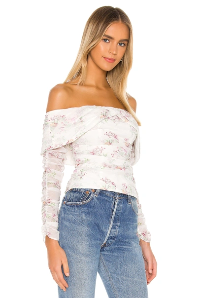 Shop Majorelle The Tiphany Top In Lavender Floral