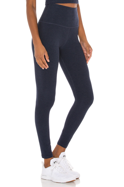 Beyond Yoga Spacedye Caught In The Midi High Waisted Legging In Nocturnal Navy