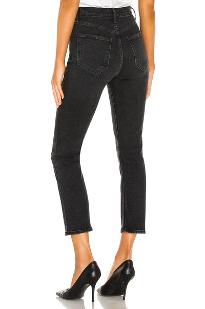 Agolde Riley Cropped High-rise Straight-leg Jeans In Panoramic
