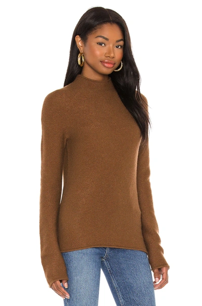 Shop Theory Seamless Cashmere Turtleneck In Nutmeg
