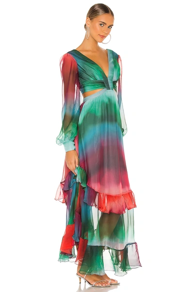 Shop Patbo Sunset Cutout Maxi Dress In Multi