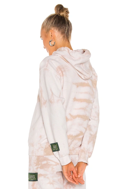 Shop Danzy Tie Dye Collection Hoodie In Brown
