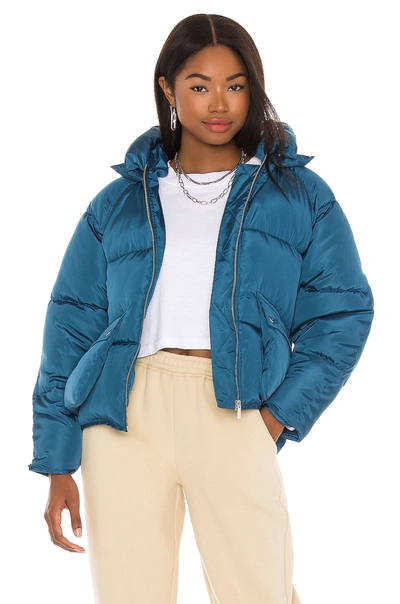 Toast Society Pluto Puffer Jacket In Teal Blue | ModeSens