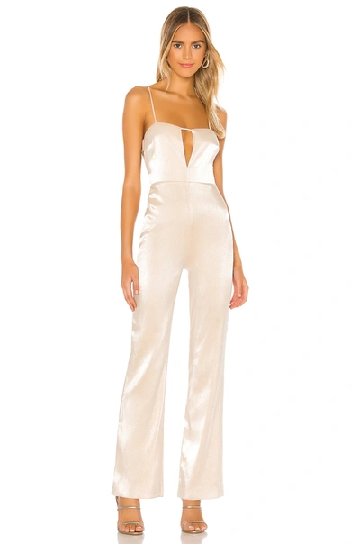 Shop Nbd Nicole Jumpsuit In Champagne