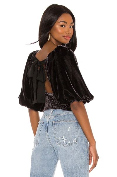 Shop Free People Marie Velvet Open Back In Black