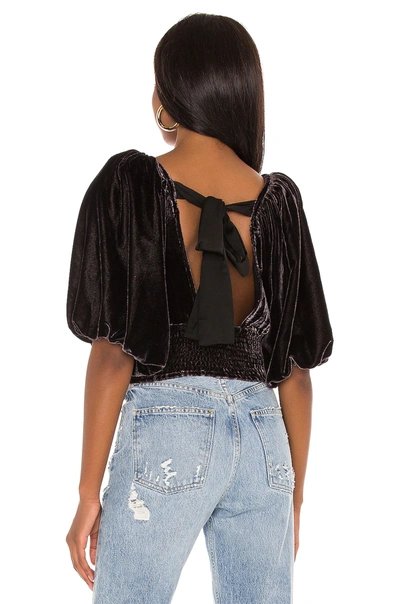 Shop Free People Marie Velvet Open Back In Black