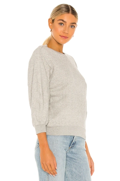 Shop Agolde Thora Sweatshirt In Grey Heather