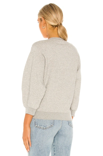 Shop Agolde Thora Sweatshirt In Grey Heather