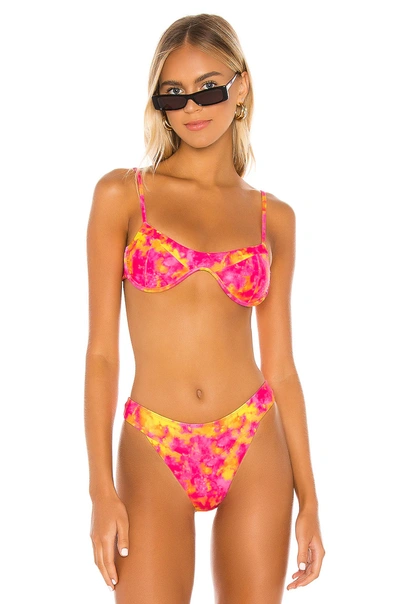 Shop Lovers & Friends Kolbie Top In Sunset Tie Dye