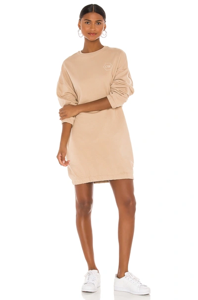 Shop Ow Intimates Kelly Sweat Dress In Nude