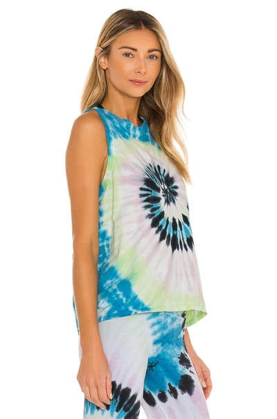 Shop Electric & Rose Marley Tank In Balboa Blue  Neon & Camille
