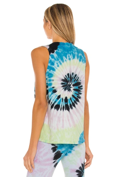 Shop Electric & Rose Marley Tank In Balboa Blue  Neon & Camille