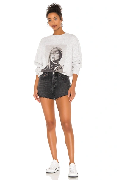 Shop Anine Bing Ramona Sweatshirt Ab X To In Heather Grey