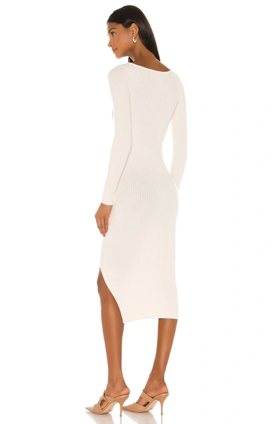 Shop L'academie Nessa Sweater Dress In Cream