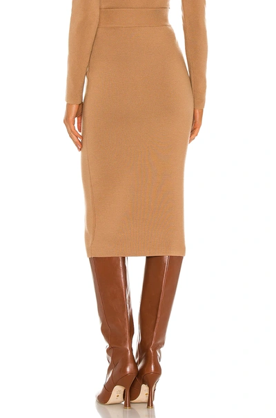 Shop Victor Glemaud X Revolve Colorblock Skirt In Solid Camel