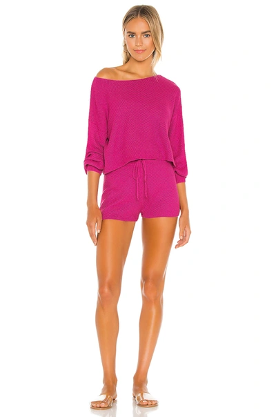 Shop Lovers & Friends Kait Knit Shorts In Pink