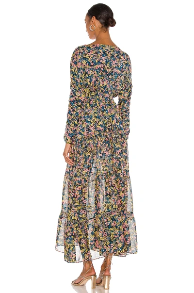 Shop Misa Anouska Dress In Abstract Floral