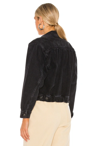Shop Agolde Blanca Elasticated Jacket In Double Exposure