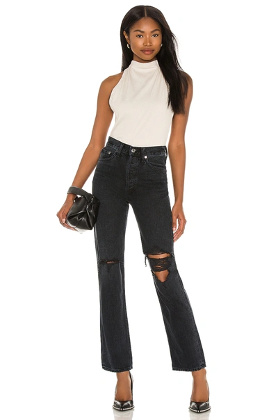 Agolde Lana Mid Rise Vintage Straight Jeans In Disorder