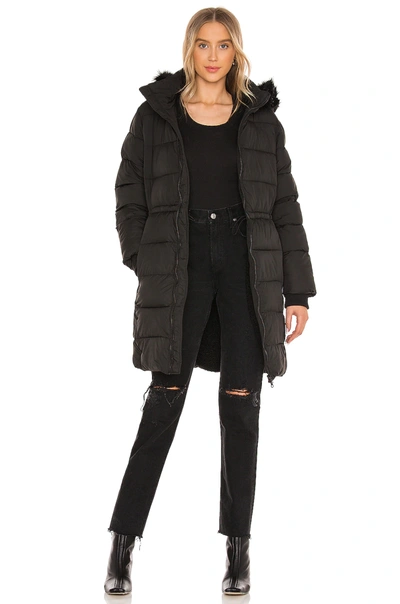 Shop Cupcakes And Cashmere Kepler Faux Fur Coat In Black