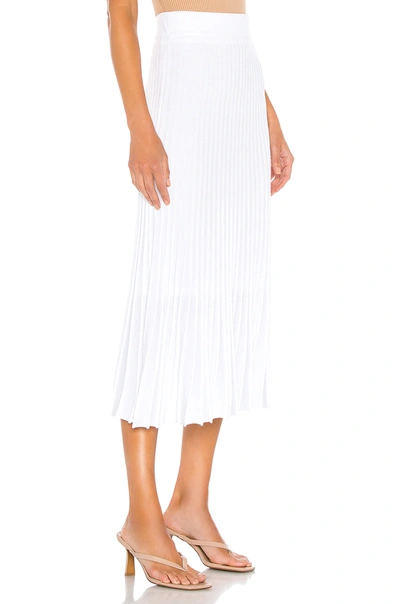 Shop 525 America Pleat Skirt In Bleach White