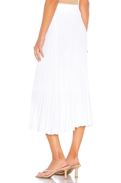 Shop 525 America Pleat Skirt In Bleach White