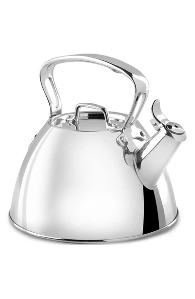 All-clad 2-quart Stainless Steel Tea Kettle In Stainless Steel