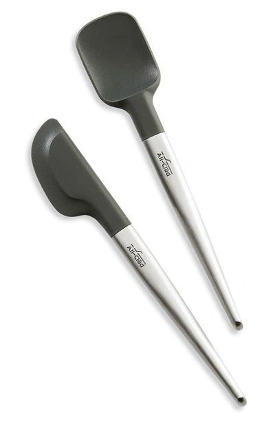 Shop All-clad 2-piece Mini Spatula Set In Gray