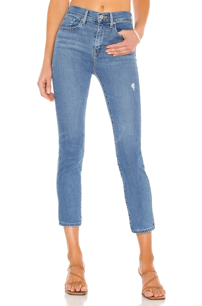 Shop Levi's 724 High Rise Straight Crop In Rio Top Line