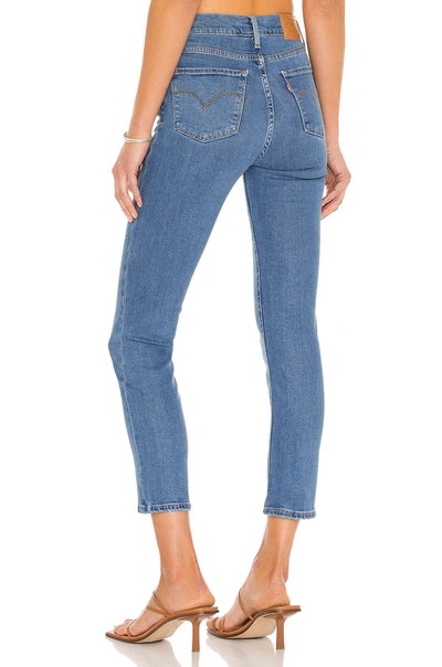 Shop Levi's 724 High Rise Straight Crop In Rio Top Line