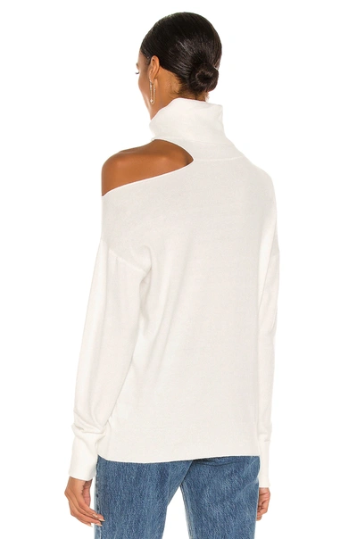 Shop 525 America Cold Collarbone Pullover In Bleach White