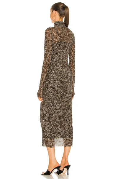 Shop Afrm Shailene Midi Dress In Vintage Leopard