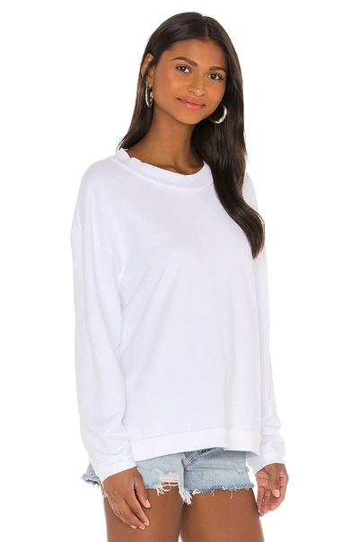 Shop Lna Crew Sweatshirt In White