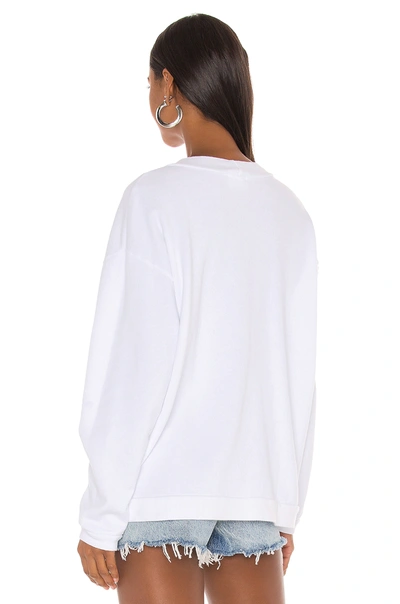 Shop Lna Crew Sweatshirt In White