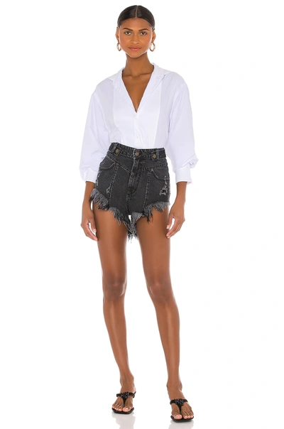 Shop Retroféte Tessa Shorts In Onyx