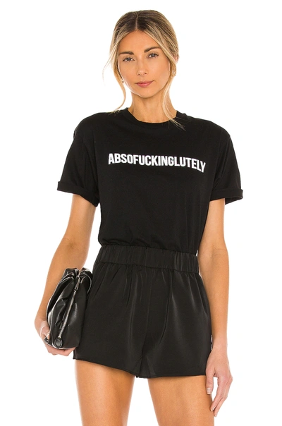 Shop Departure Absofuckinglutley Tee In Black