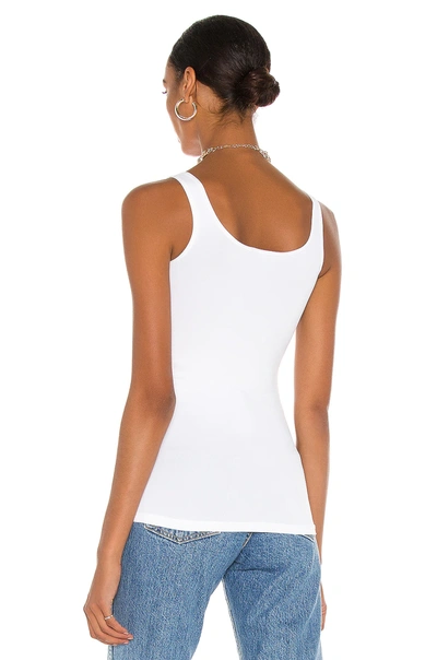 Theory Len Tubular Stretch Jersey Tank Top In White