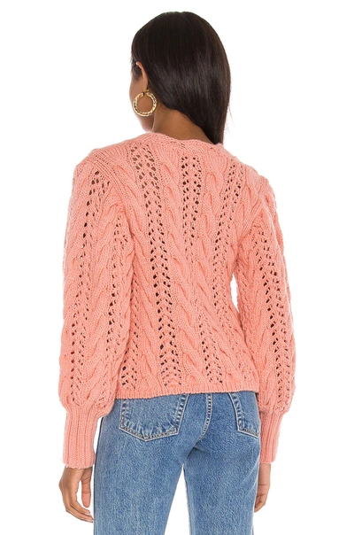 Shop Tach Clothing Dominica Cardigan In Pink