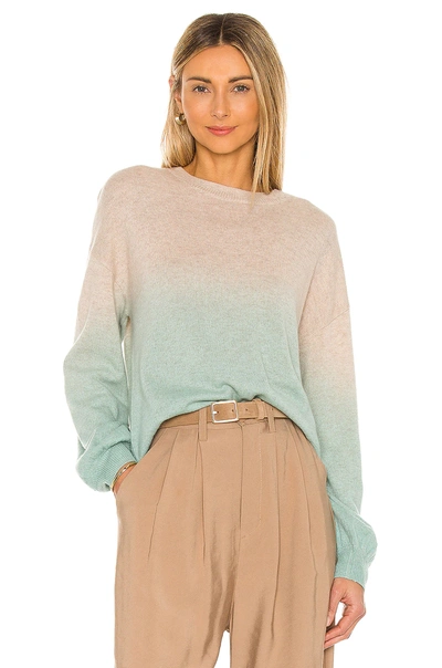 Shop 27 Miles Malibu Carleen Dip Dye Crewneck Sweater In Seaglass